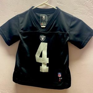 Raiders Carr 4 Nike Toddler Jersey